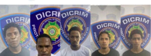 Ángel Josmel Ortiz, alias “El Guardia”; Francisco Guillermo Mojica López, alias “Guillermo Harry”; Edward Manuel González, alias “Caja de Bola”; Franklin José Céspedes Caminero, alias “Cheneke”,.Fuente externa