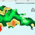 Las lluvias registran acumulados de hasta 221 milímetros en octubre