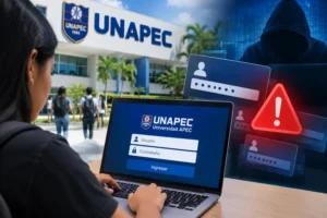 UNAPEC alerta sobre filtración de credenciales de acceso de estudiantes