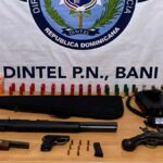 Ocupan cuatro armas de fuego y municiones en Peravia; hay un detenido
